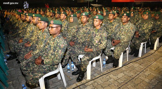 MNDF_mv's tweet photo. 126 Vana Sifainge Dhuvahuge Munaasabathugai Mirey Kalhuthukkalaakosheegai Beyvvi Khaassa Jalsa ge Therein #MNDF126 https://t.co/ssRB3c96CH