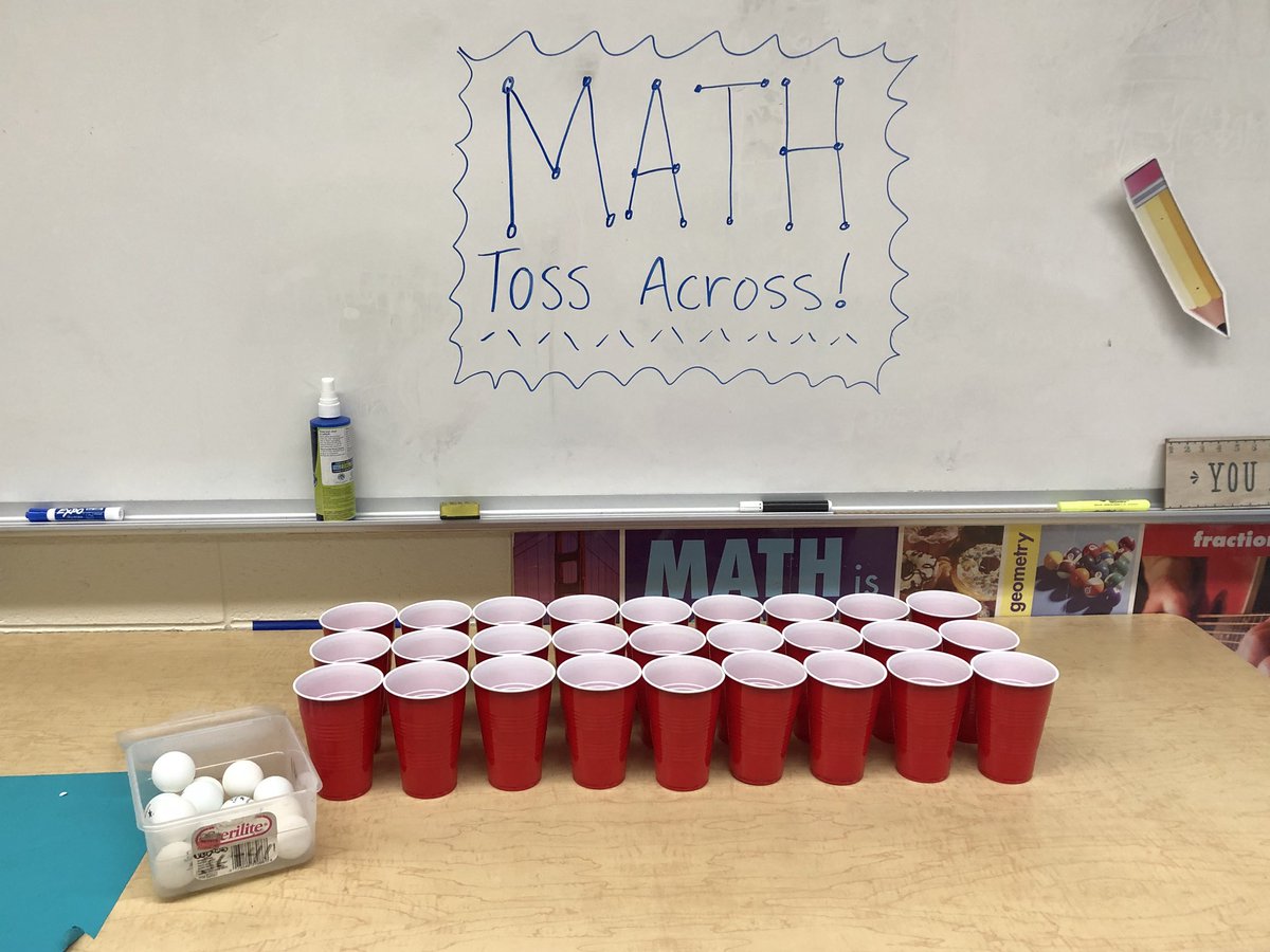squarato27's tweet photo. Played math toss across in Algebra today! Students played this in the #groupspace after watching a #flippedlesson on multiplying and factoring polynomials. They were totally motivated and engaged! https://t.co/Q2eywoB3eJ