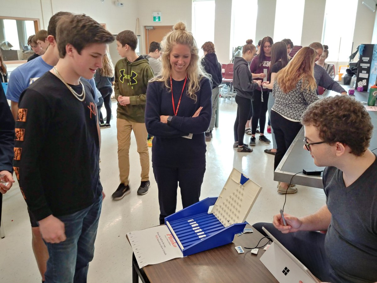 MrvanStraten's tweet photo. Our MDM4U (Data Management) class hosting the second annual Probability Games Fair.  Thanks to Mrs. Fletcher's and Mrs. Cook's classes for generating some great data for analysis! @SHHSCrusaders @BGCDSB https://t.co/5q0bbLyxan