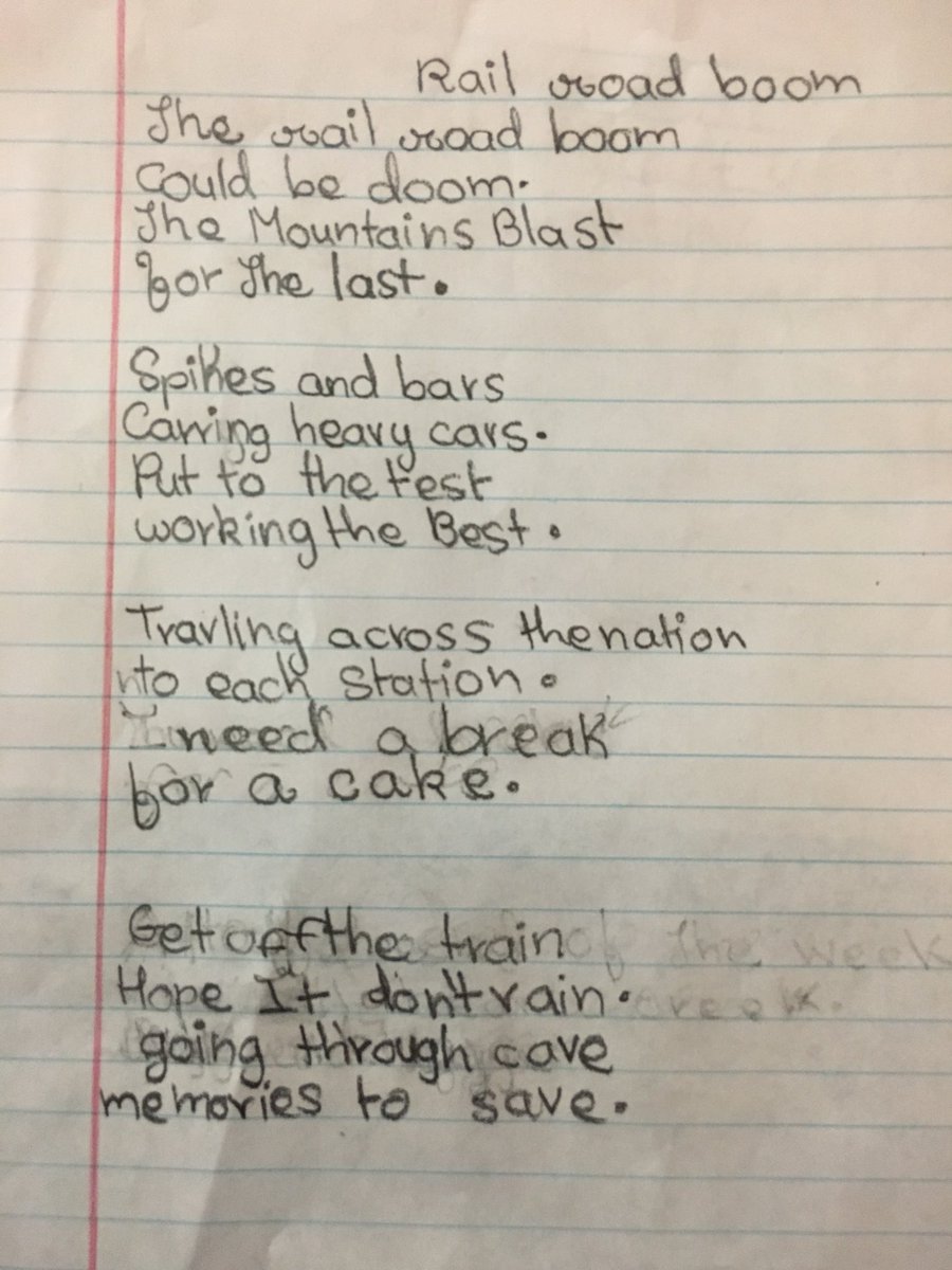 Railroad boom lyrical poetry! So proud of these kiddos for trying their hand at being poets! #socialstudiesandreading #Texashistory