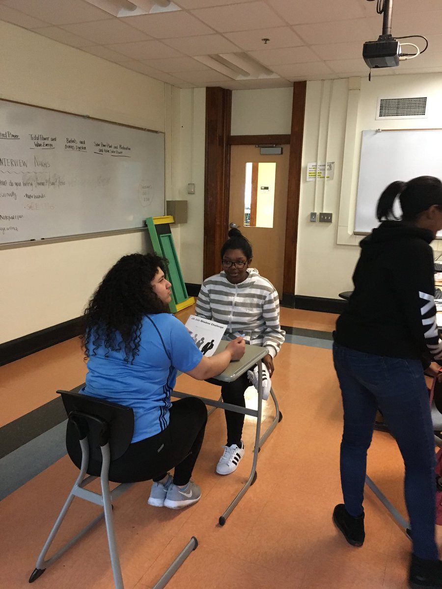 emilylysaght's tweet photo. Students practicing their interview skills today with @JARhodeIsland curriculum https://t.co/wHfMvuH3oM