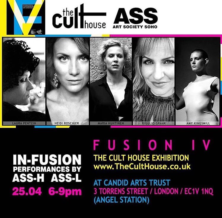 JANeto26's tweet photo. So many people to thanks for a wonderful opening last night 🙏🏻🙏🏻
Start soon @ArtSocietySoho & Art Society Soho Helsinki IN-FUSION, part of FUSION IV, 6-9pm at @candidarts until 28 April
https://t.co/79fThOw2Lg
#Share #theculthouseuk #fusioniv #artfestival https://t.co/sWfcgO0IH3