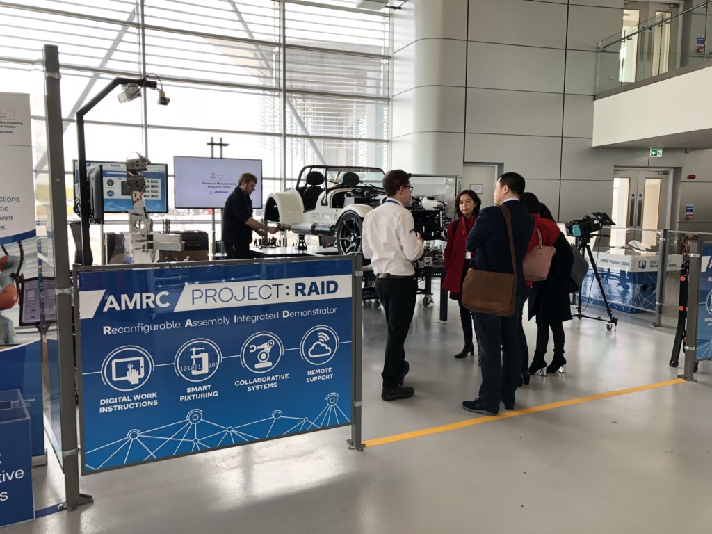 Absolute pleasure showing Head of <a href="/Google/">Google</a> AI Fei Fei Li around #factory2050 today. Here’s <a href="/alexjgodbehere/">Alex Godbehere</a> showing what <a href="/TheAMRC/">Advanced Manufacturing Research Centre</a> is all about. She commented “It’s like a boutique R+T centre, special partners and special projects” we’ve never been called that, but I like it!