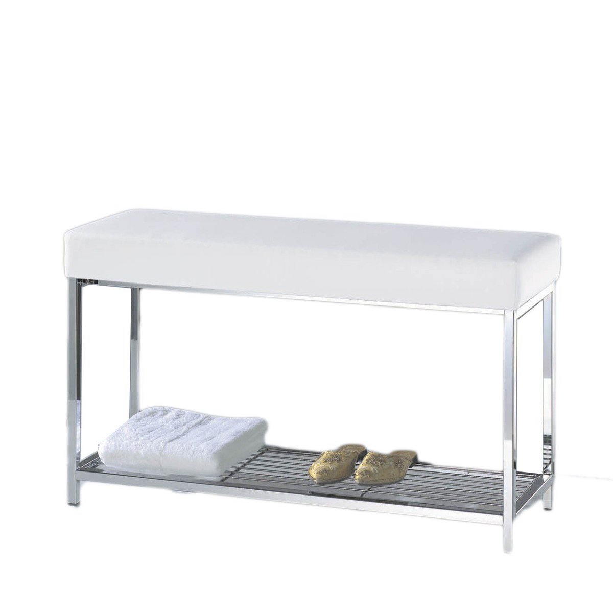 Modo_Bath's tweet photo. Product of the Day: Harmony 505 Bench with Shelf in Chrome with Black or White Top, $1,400, https://t.co/HtO1KLlgjm #ModoBath #Interior #Design #Bench https://t.co/s6RlKKC0V7