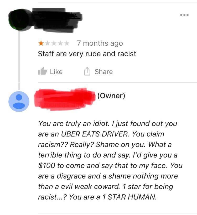 reputology's tweet photo. 1 Star Human (How NOT to respond to negative reviews) https://t.co/0nG82lmy7o https://t.co/vzLQZlyKte
