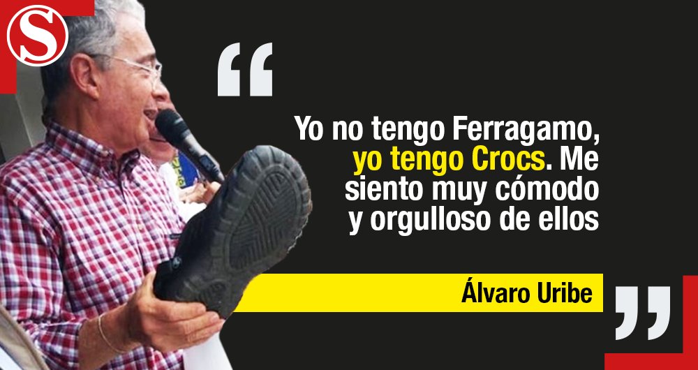 #Confidenciales | ¿Por qué Uribe se quitó los crocs en pleno discurso? bit.ly/2vKoXsB