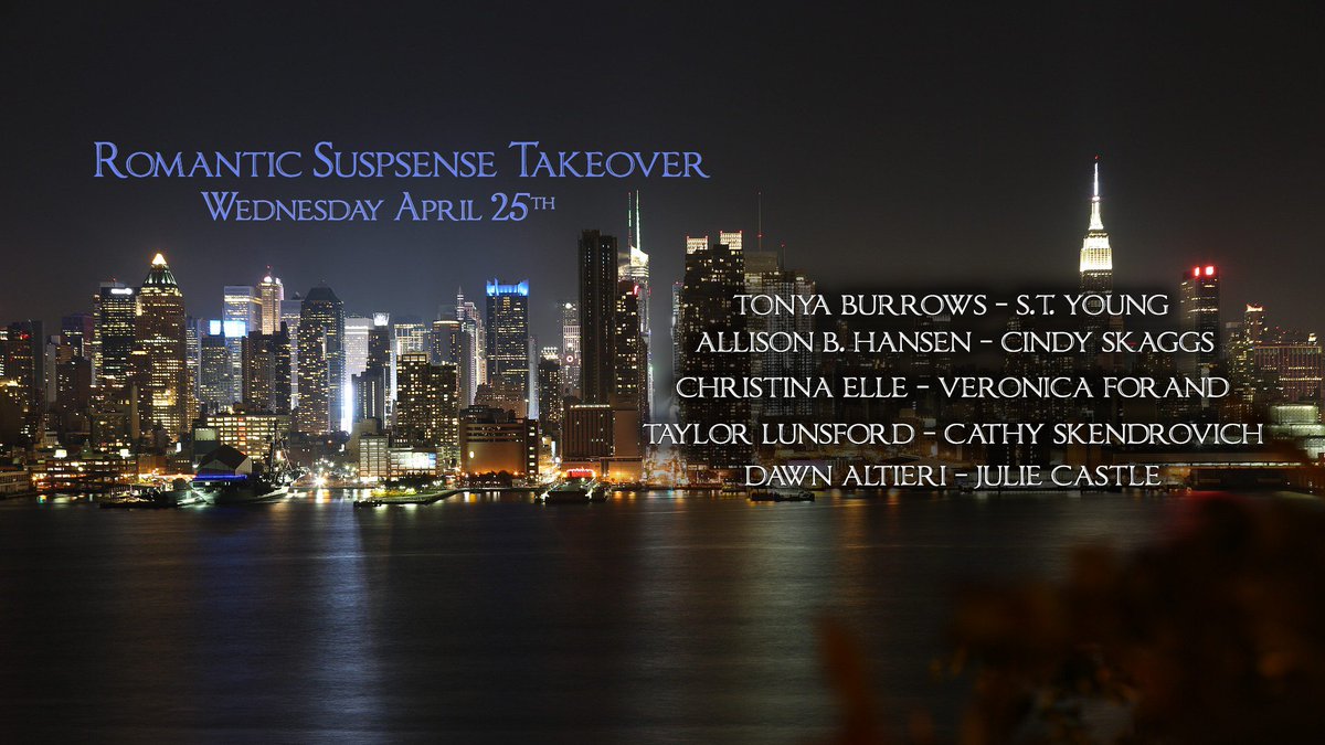 Entangled Romantic Suspense Fan Facebook Takeover facebook.com/groups/Entangl… I hope you'll join us for fun reads and giveaways.#ILoveSuspense @authorjuliecas1