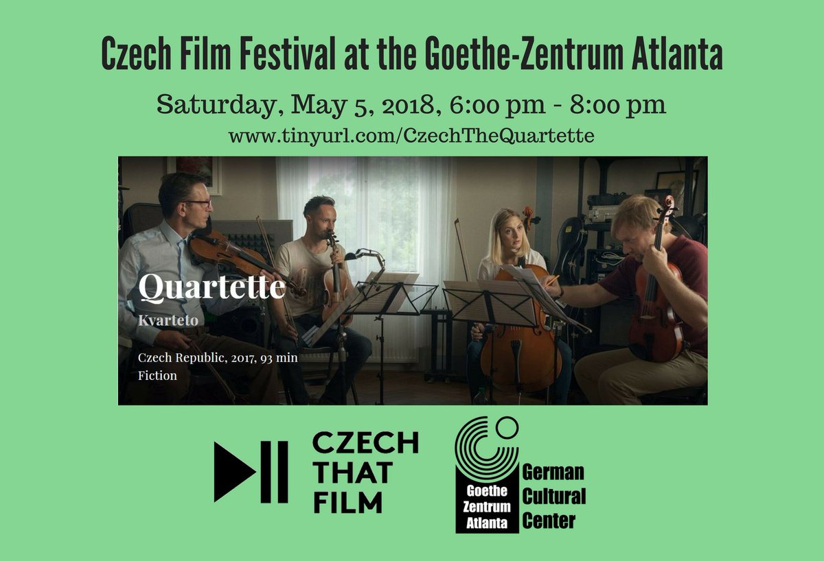 GoetheAtlanta's tweet photo. We are hosting the Czech Film Festival at the @GoetheATL next weekend May 4 - 6! #filmfestival #czechthatfilm #midtownatl #icemother #barefoot #thequartette @ColonySquareATL https://t.co/Zfs9mE0IvF