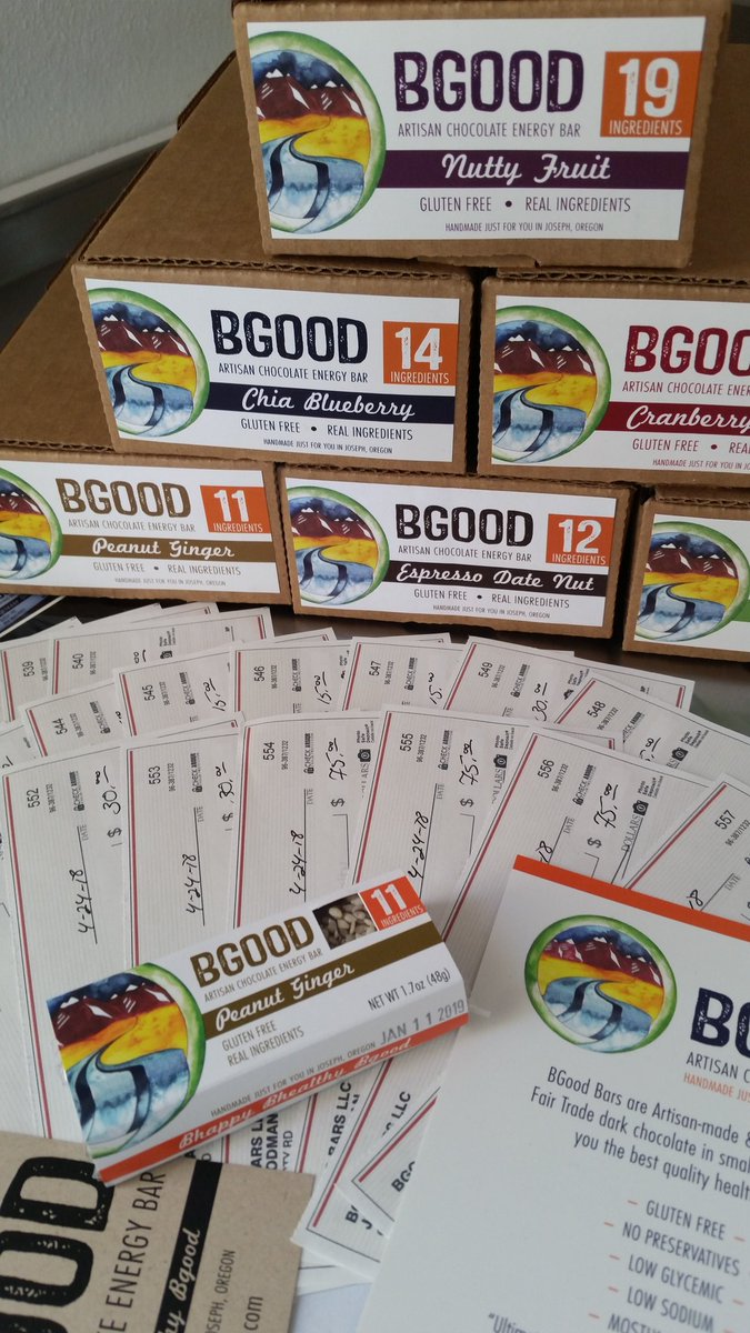 BGoodBars's tweet photo. Oregon investors receiving their first returns under the 2015 Oregon legislative ruling to raise Community Capital @ORBizAdvocate @HatchOregon @BlueMtnSBDC @neoedd @ComCapCon #OIO #CPO #womanowned #smallbusiness #oregon #investlocal #locavesting #communitycapital #firstreturns https://t.co/BfYXbmKILr