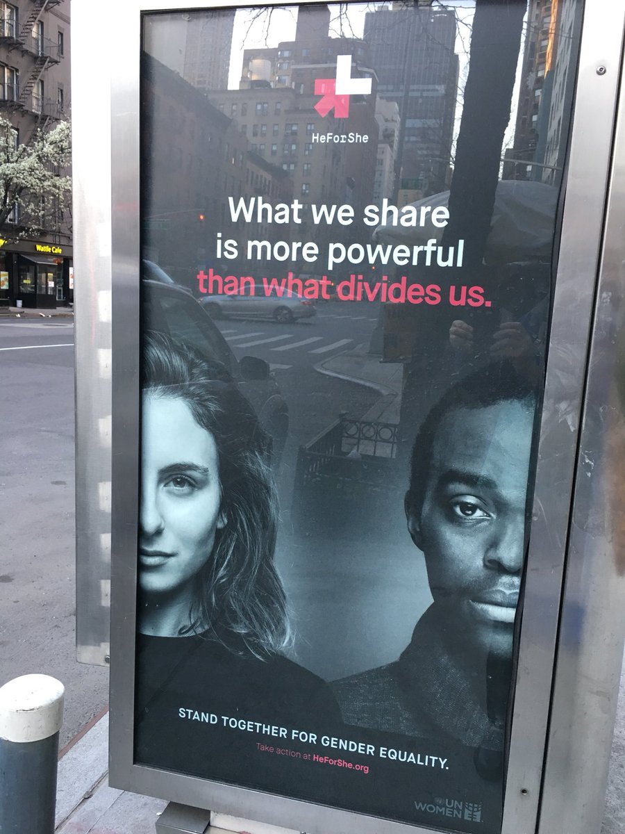 HeForShe's tweet photo. These #HeForShe posters are up all over NYC. Have you seen one? Tag @HeForShe 📷 @nkagetsu https://t.co/uN2f8tNlCt