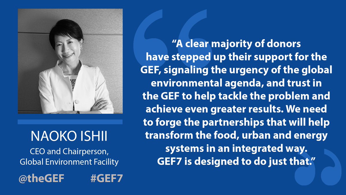 PRESS RELEASE: Nations rally to protect global environment. Countries pledge US$4.1 billion to the Global Environment Facility <a href="/theGEF/">Global Environment Facility (GEF)</a> #GEF7 thegef.org/news/nations-r…