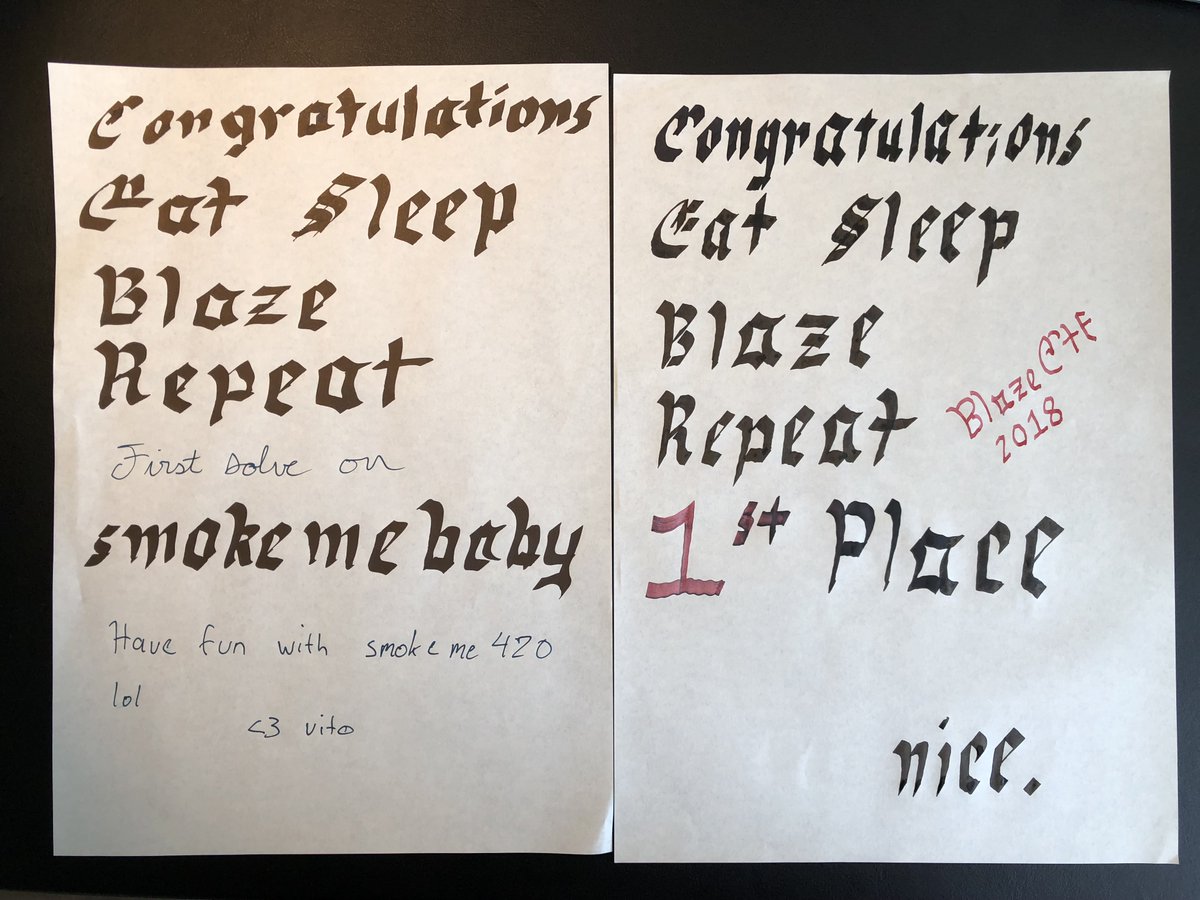 Vito_lbs's tweet photo. congratulations @EatSleepPwnRpt for your #blazectf win https://t.co/AaWOpthNCY