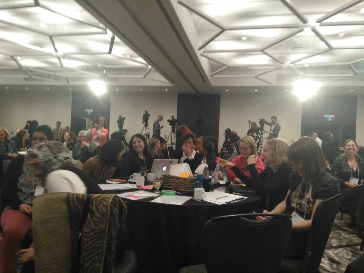 JuliRosin's tweet photo. Here he comes: 1st interaction with @JustinTrudeau acting @g7 president &amp; #feminist. 1st time to discuss
- women's economic empowerment 
- peace and security
- SRHR
- violence against women
- feminist movements 
- climate change
- intersectional feminism.
Let's start! #W7Canada https://t.co/SjmVuE3wV1