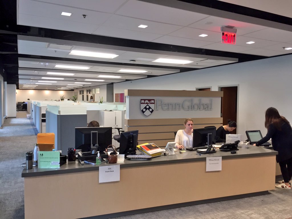 PennGlobal's tweet photo. Check out the new space where @pennabroad and @isss_penn are located! Interested in studying or interning abroad and/or have a question as an international student or scholar? Head to 3701 Chesnut St. (inside of iHouse) for advising needs! #penntotheworld #theworldtopenn https://t.co/evNzcB1P0T