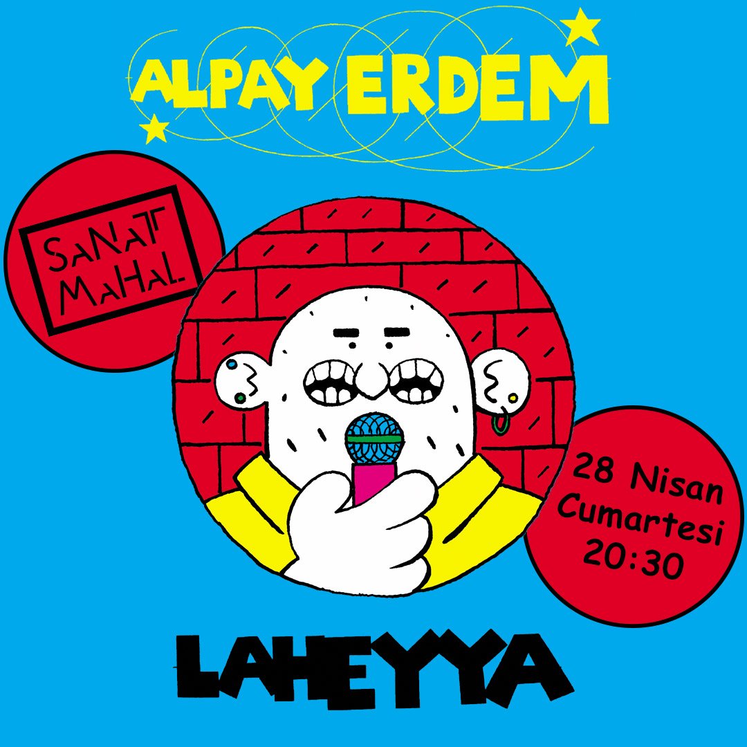 Alpay Erdem 28 Nisan Cumartesi 20:30'da SanatMahal'de. Biletler için; bit.ly/2CZl6WY