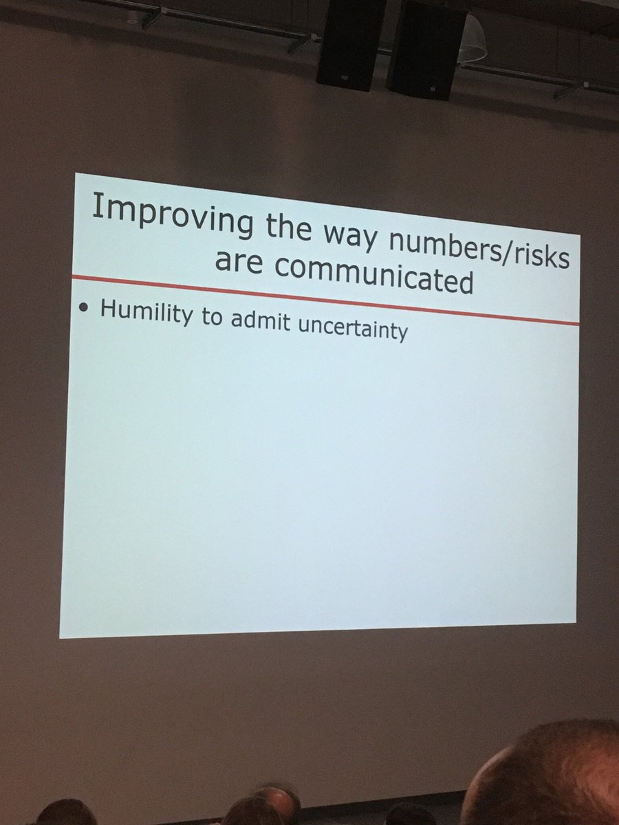 sebstevens99's tweet photo. Trust is not reduced in science if you have humility to admit uncertainty in your findings #trustinnumbers by @d_spiegel at @PlymUni tonight https://t.co/S43oT645jq