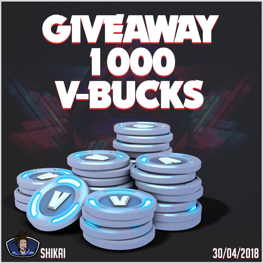 Shikai__'s tweet image. Giveaway de 1000 V-Bucks de aniversário!
🏆 1 VENCEDOR
💰 10€ EM V-BUCKS PARA O @FortniteGame
📝 ENTRA AQUI: gleam.io/dTmj1/1000-vbu…

O vencedor será sorteado dia 30 de Abril!
twitch.tv/shikai