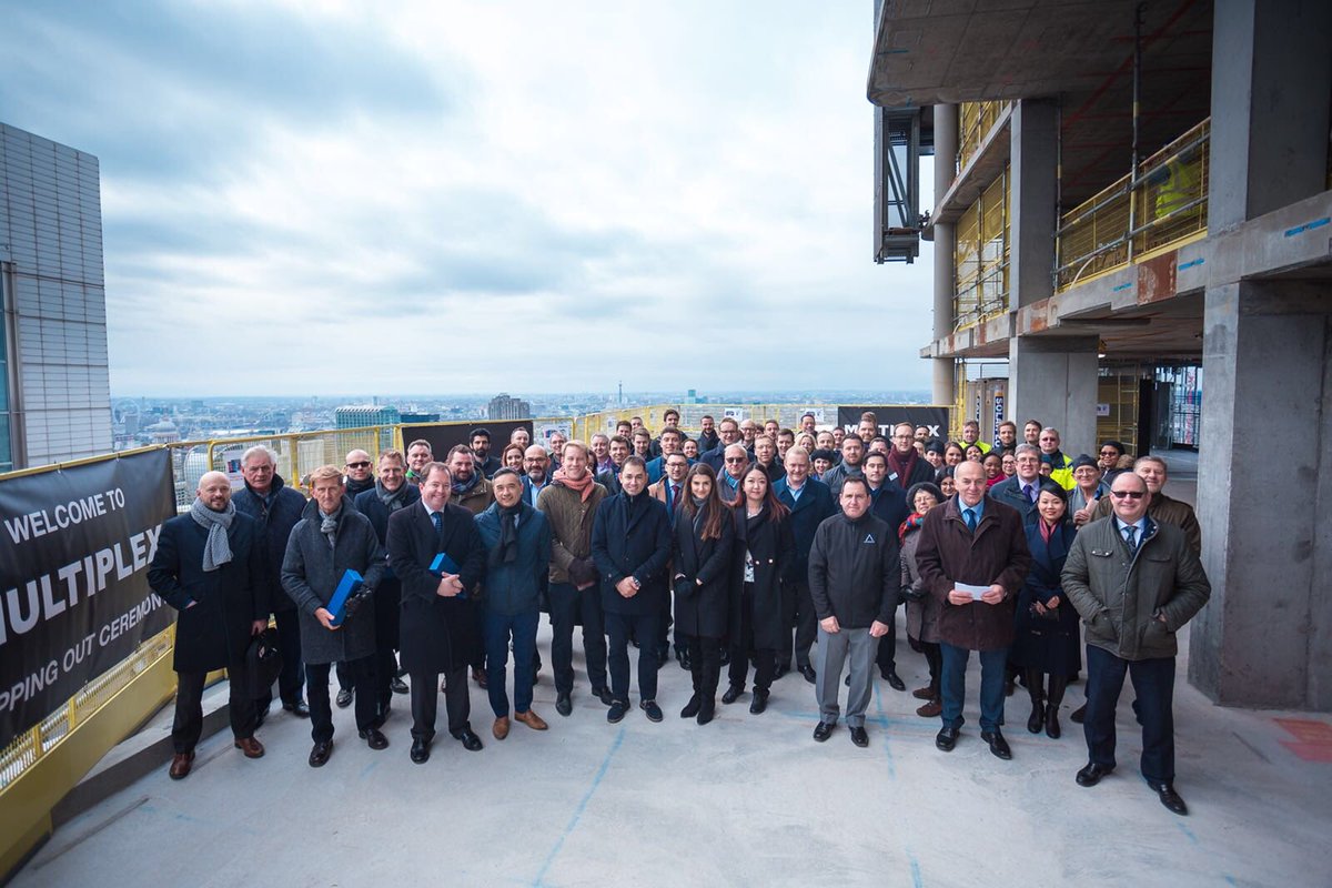 Principal Place Project team celebrated their “topping out” milestone. 
#toppingoutceremony #milestone #architecture #unique #celebrations #luxuryhomes #residentialdesign #construction #cityoflondon #iconicskyline