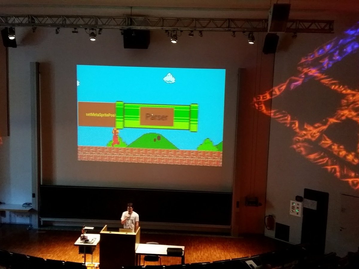 Our students present results of the compiler construction project: an optimizing compiler for the gameboy color.