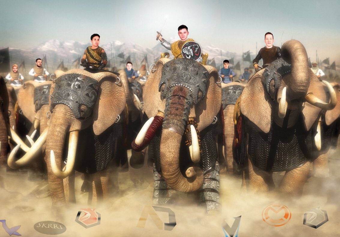 Het @eslbenelux schema is announced, onze eerste game is op 1 mei om 21.00: Echo Zulu's strijders zijn ready 🔥⚔️🐘🛡