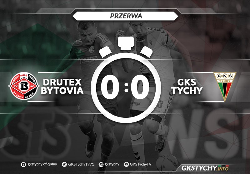 GKSTychy1971's tweet photo. PRZERWA: Pierwsza połowa kończy się bezbramkowym remisem, po przerwie czeka nas walka w osłabieniu... 🙄✊🏼 #DRUTYC https://t.co/GNUCDjdddF