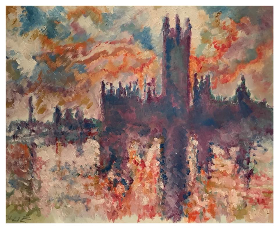 Houses of Parliament - oil #oilpainting #london #londonart #londonartist