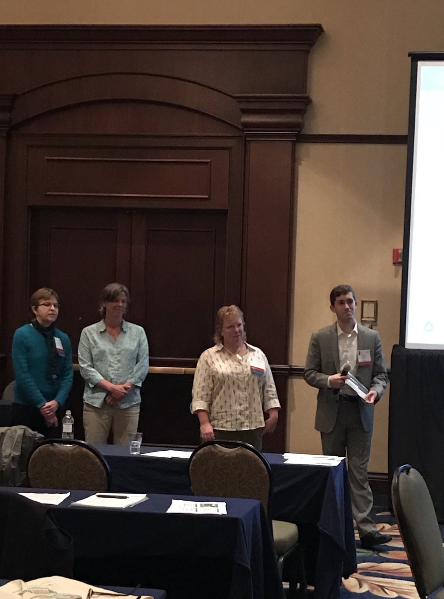 StefanieKitchen's tweet photo. Enjoyed moderating a session “Stories from the Farm Bill-Partnerships with Agriculture” at the @vaunitedland conference. Thanks to reps from @NRCS_VA @USDA_NRCS #ClarkeCountyVa #DoD for the great information! #VAlands2018 https://t.co/y53JoEbF8k