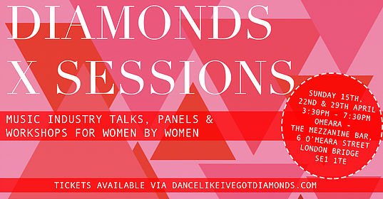 Some tickets are still available for the final #DIAMONDXSessions hosted by <a href="/dligdiamonds/">Dance Like I've Got</a> this Sunday, 29th April, with guest speakers including <a href="/getinherears/">Get In Her Ears</a> <a href="/DoyenGlobal/">Doyen Global</a> <a href="/Believemusic_UK/">Believe UK</a> + more <a href="/OmearaLondon/">OMEARA</a> bit.ly/2HwHGMD