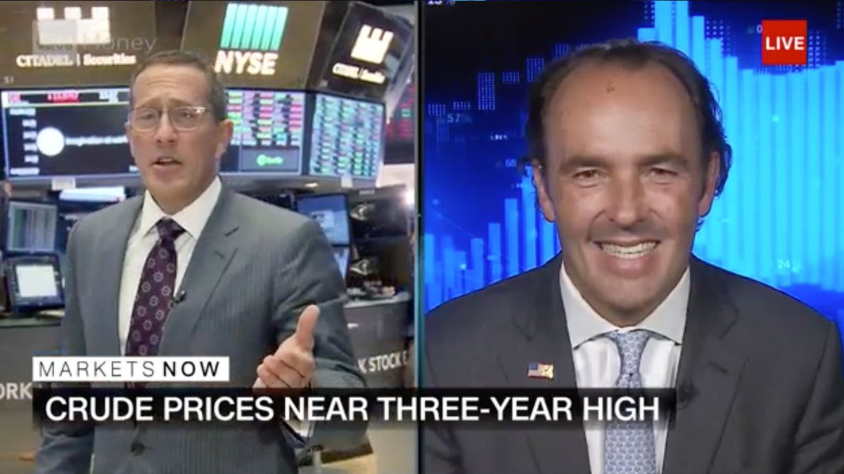 CNNBusiness's tweet image. Hedge fund manager @Jkylebass: Greece and crude oil are opportunities, but "we think the real risk to the world is China and their excess credit buildup." Watch live cnnmon.ie/2qY0muo