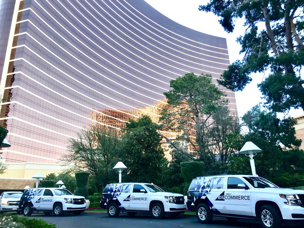 Hey #MagentoImagine: Need a ride to the airport or strip later? Look for us outside the Wynn for a free trip. #ImagineMore bit.ly/2JrkY62