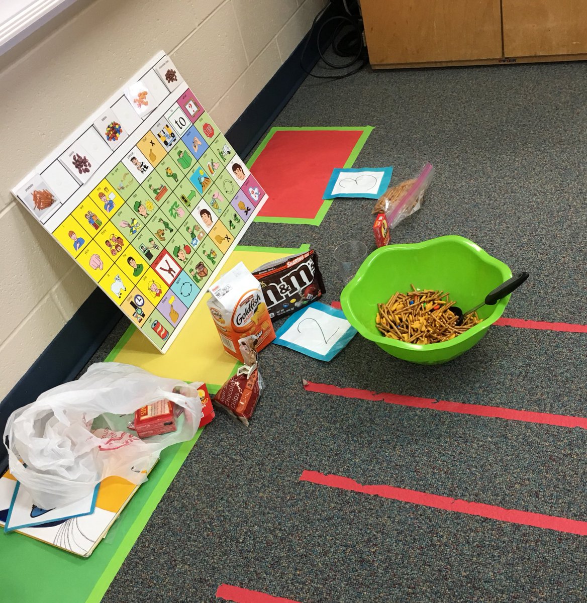 Had fun using the core word “get” in the ECC today to GET all the ingredients for a delicious snack! #D158SLP #D158ECC