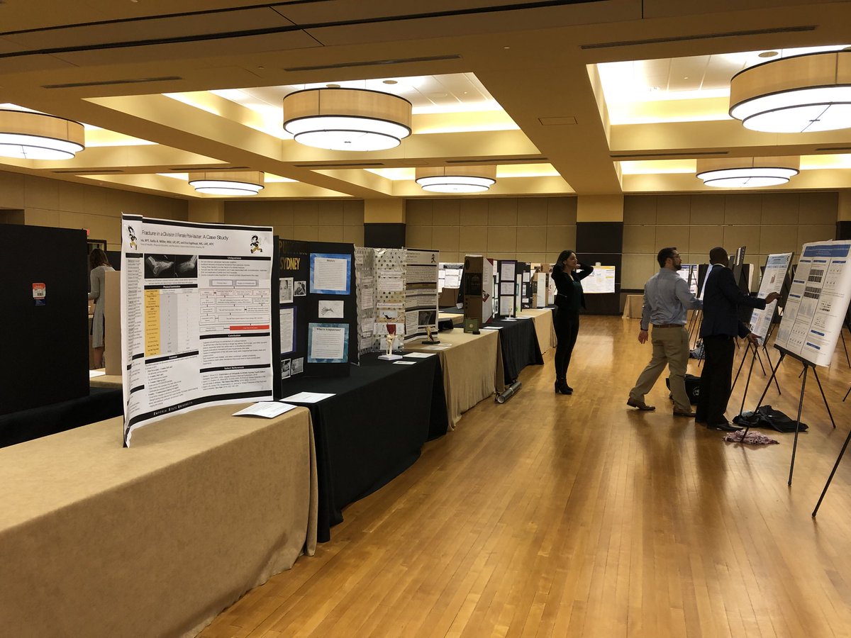ESU_ATProgram's tweet photo. Getting all set up and ready for poster presentations at #ResearchAndCreativity Day! #highimpactlearning @esuUNION @TTC_ESU @ESUAlumniAssoc @emporiastate @ESU_HPER https://t.co/5nf6gMKZ4H