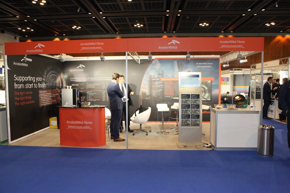 SOETunnelling's tweet photo. The booths of Silver Sponsors @BekMacUnSol @RITCO_KR @ArcelorMittal @Robbins_Co at #WTC2018

#WTC2018Dubai #Dubai #Tunnelling https://t.co/YYsD76fOoo