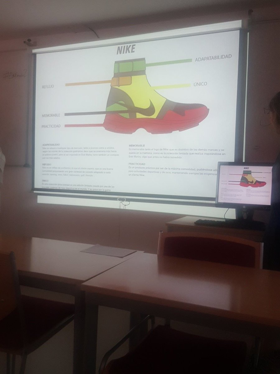Inma_hmq's tweet photo. Las chicas de NIKE nos presentan su nueva propuesta de diseño inspirada en Bob Marley! #ESNEmoda2 https://t.co/Eri0VBDL0A