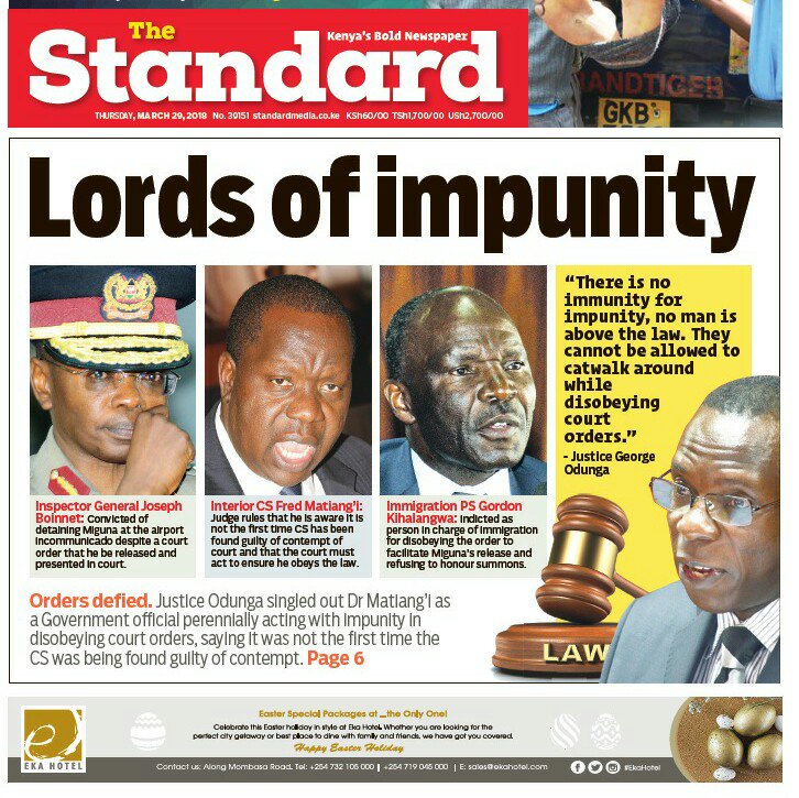 solo_ambuku's tweet photo. The rights watchdog, @HakiKNCHR said it was greatly disturbed by the lack of respect for the #ConstitutionKE and the rule of law as demonstrated by the three senior government officers. - @TheStarKenya . #MigunaDeported #BringBackMigunaMiguna ๐ https://t.co/O28e3Y2K7c