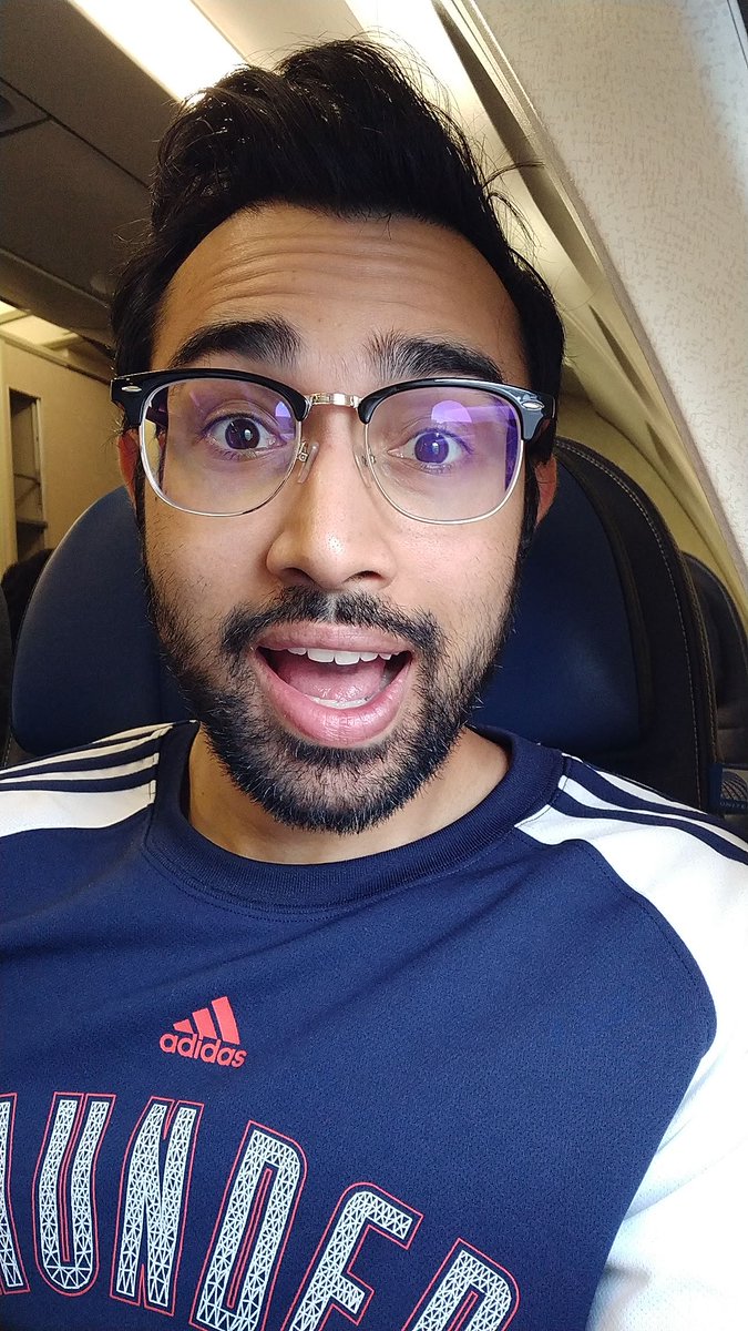 Rohit Sharda (@rohitsharda11) on Twitter photo Flying in from Seattle for game 5 <a href="/okcthunder/">OKC THUNDER</a>. Let's get the win! #Thunderup #takeitin7 #playoffP #hajmolagaswala Flying in from Seattle for game 5 <a href="/okcthunder/">OKC THUNDER</a>. Let's get the win! #Thunderup #takeitin7 #playoffP #hajmolagaswala