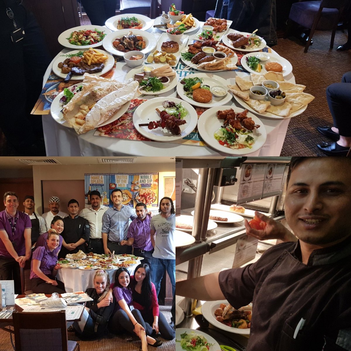 New thyme spring menu cook off done <a href="/PI_HeathrowM4J4/">Premier Inn Heathrow M4 J4</a> All ready for tomorrow #thymebar&amp;grill looks great...<a href="/SeanDrury10/">Sean Drury</a> <a href="/gary_villiers/">Gary De Villiers</a> <a href="/LauraEvans81/">Laura EvansWrobleski</a> @LauraL_FnB <a href="/mehfooz0806/">Mehfooz Khan</a> @ugale_h 🥗🥂🍾