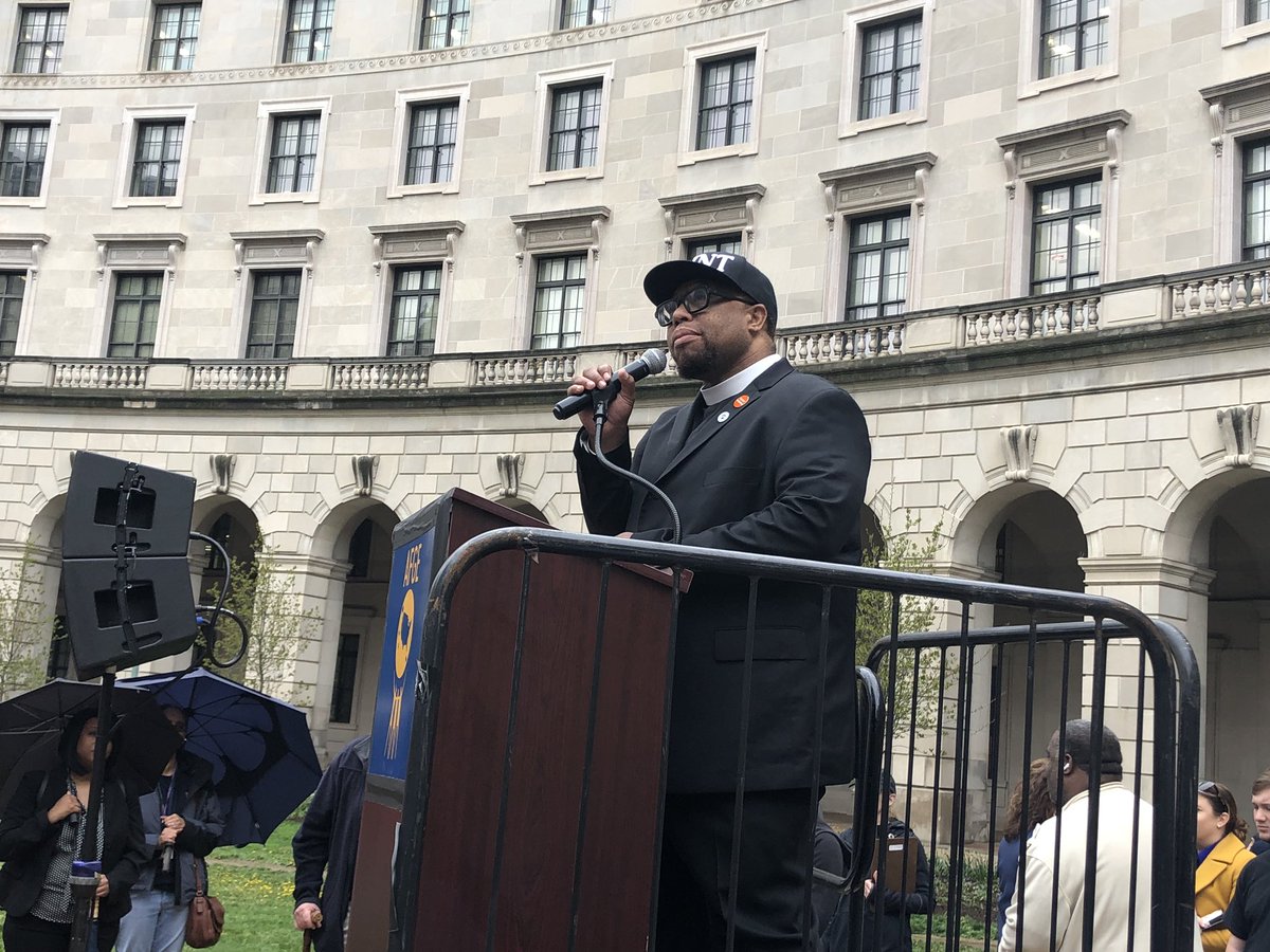 AFGENational's tweet photo. “We need someone who will take care of clean air and water, and fight for future generations.” -@HipHopCaucus @RevYearwood #StandUpEPA https://t.co/Vl26NThBCZ