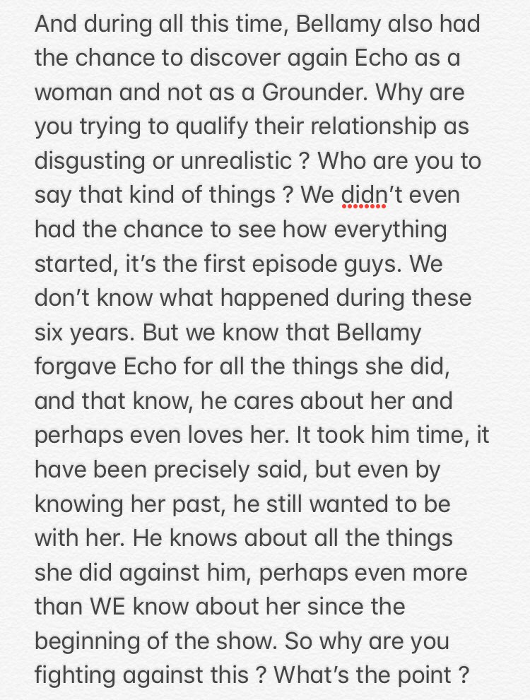 grounderstale's tweet photo. — After all the comments I’ve saw because of the new episode, I had to write this. Please, share it, it’s important. I’m tired of all of these « wars ».  

#The100. #The100Season5. https://t.co/GdSSMrFPwn