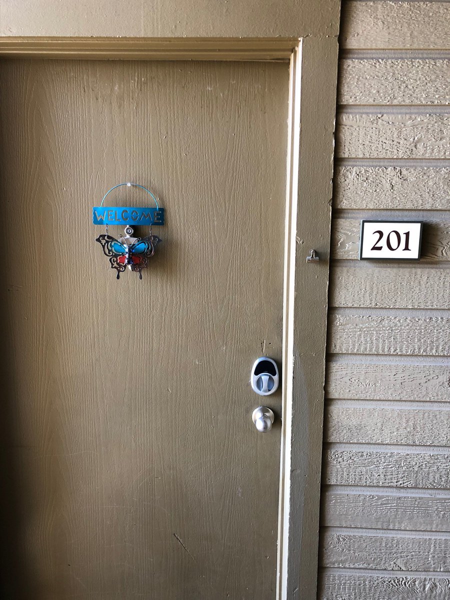 prempointapp's tweet photo. Welcome home to keyless entry unit 201!  A smart apartment with NO WiFi and NO hub needed.   Easy to configure and easy to install.  Manage resident and vendor access from anywhere.  
#keyless #bluetooth #prempoint https://t.co/j6gztJCj6d