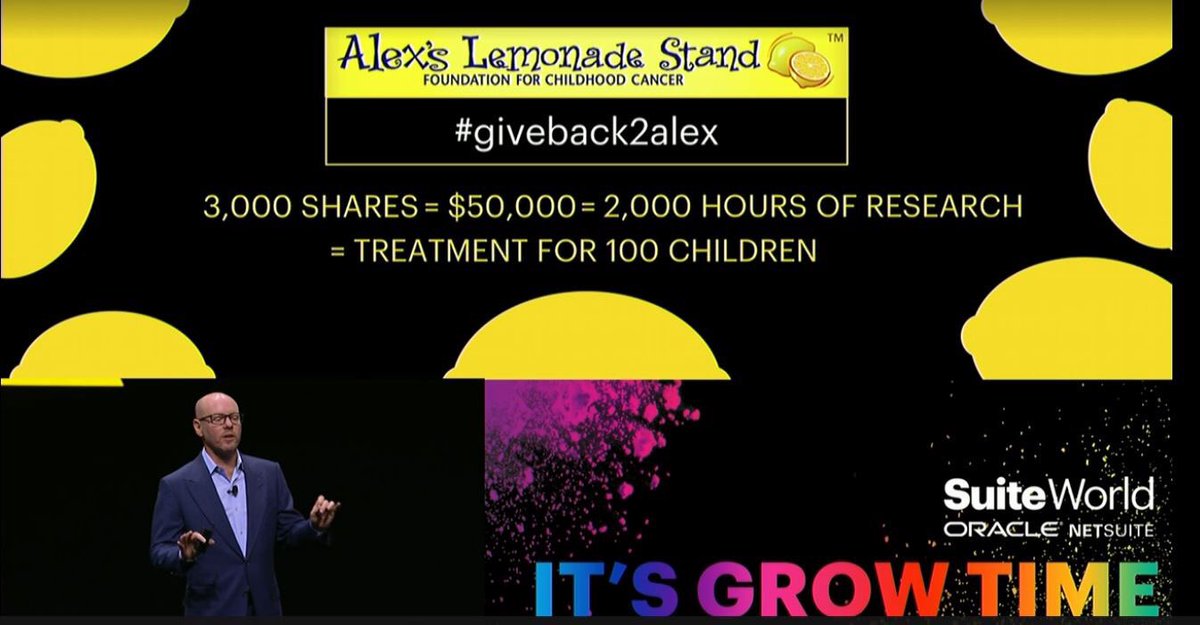 WaerSystems's tweet photo. #givebacktoalex Kudos to everyone for supporting a charity that funds Cancer research for children. #suiteworld18 https://t.co/WbJvL39NeZ