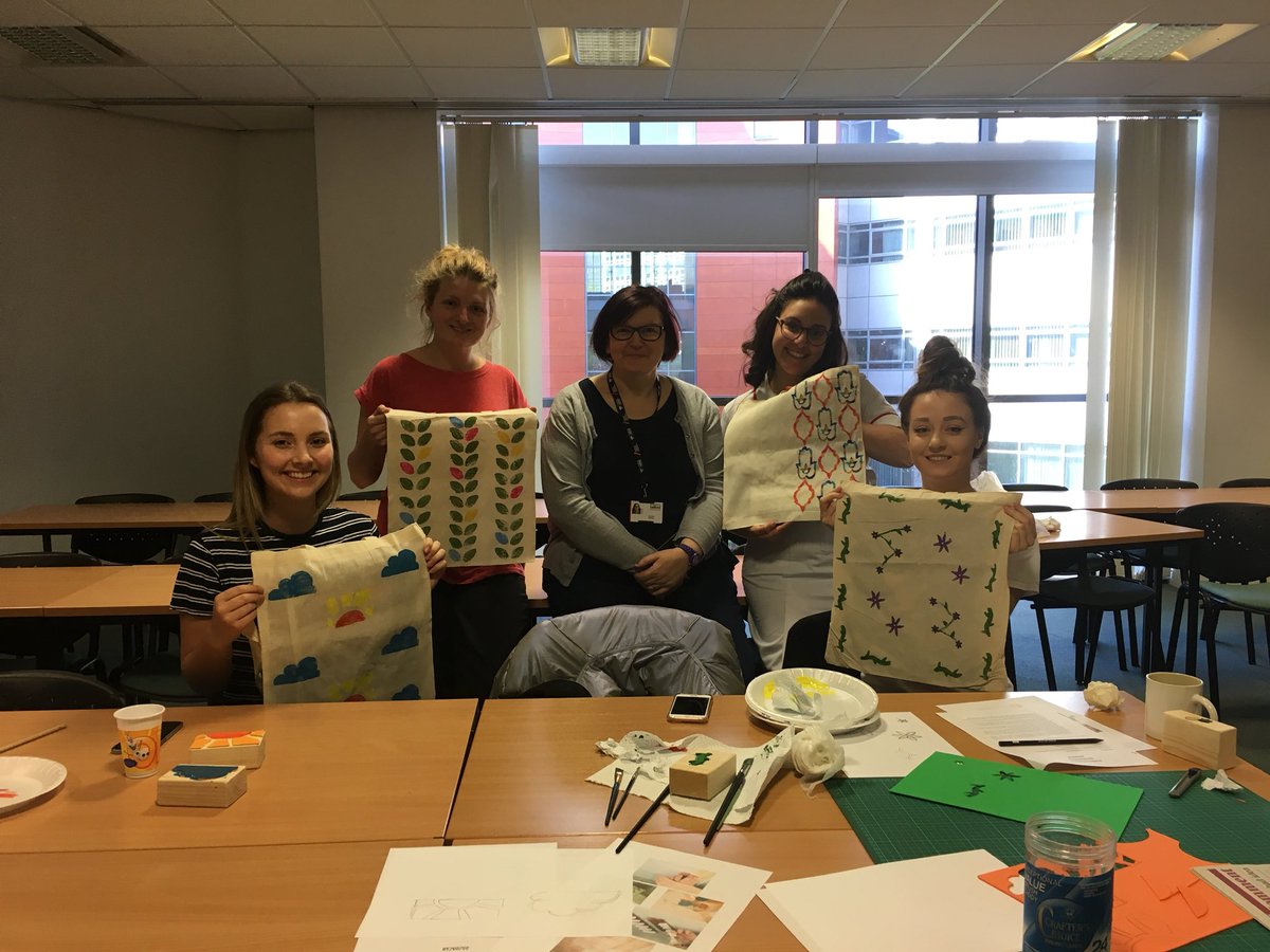 JeanneLythgoe's tweet photo. See how creative our st midwives are! Great printing today@ussumidwifery @careatsalford @UoS_Students @SalfordACE https://t.co/ogV3QuRGAD