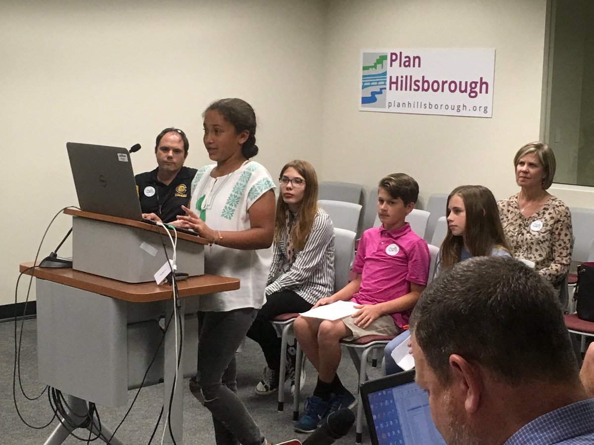 LKSplanz's tweet image. @HillsboroughMPO Coleman students presenting their own Road Safety Project during the School Transportation Working Group!
