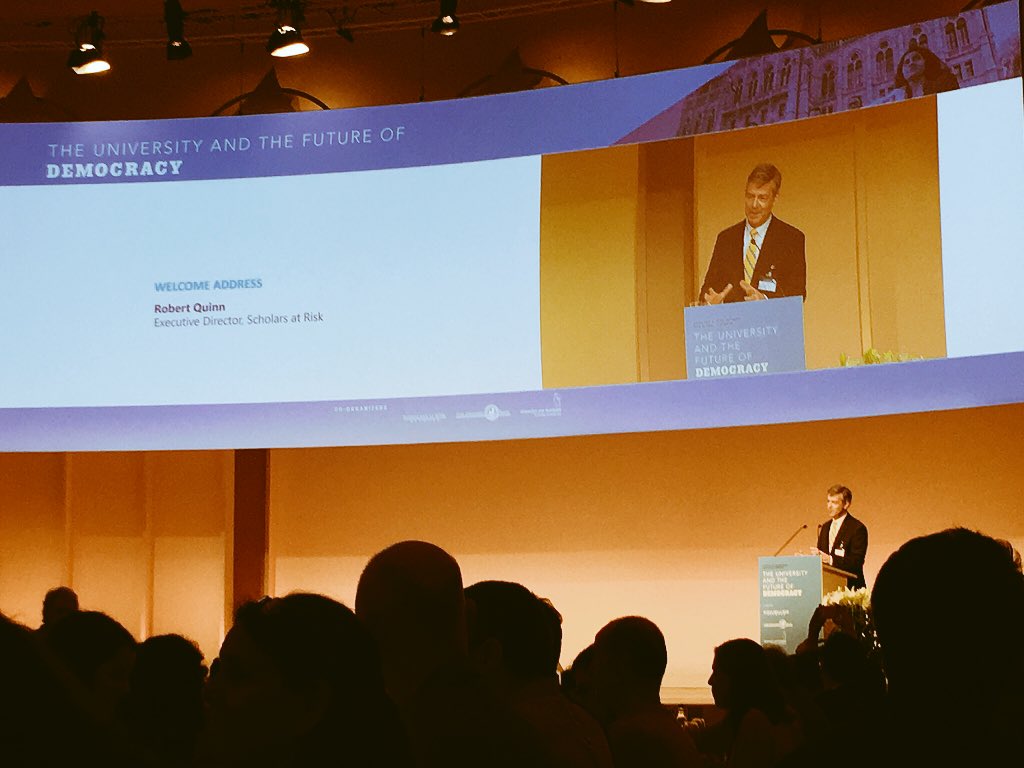 ScholarsAtRisk's tweet photo. .@RobQ_SAR kicks off #CourageToThink award dinner. #SARCongress https://t.co/zHT3EaNy6u