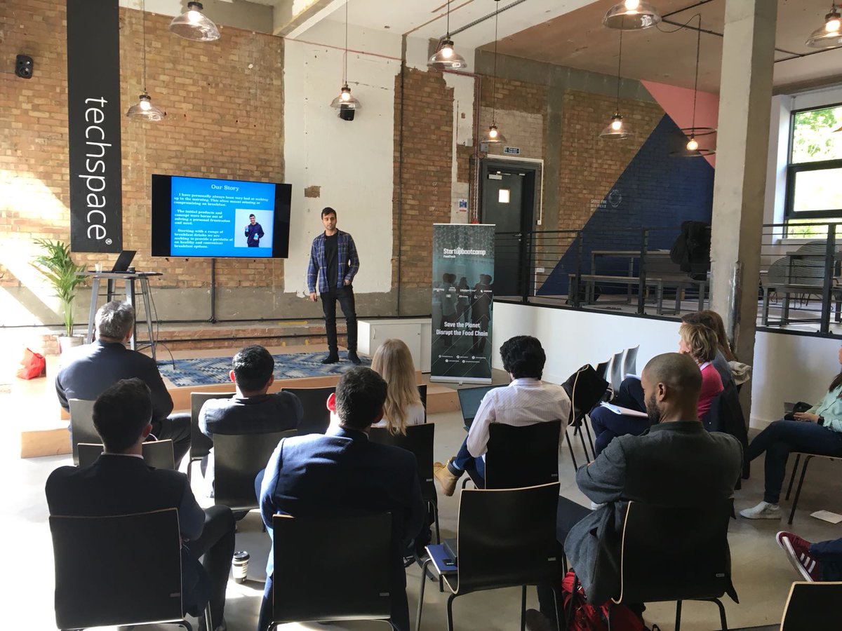 sbcFoodTech's tweet image. Breakfasts worth waking up for, Riise pitching at #London #sbcFastTrack @techspaceco