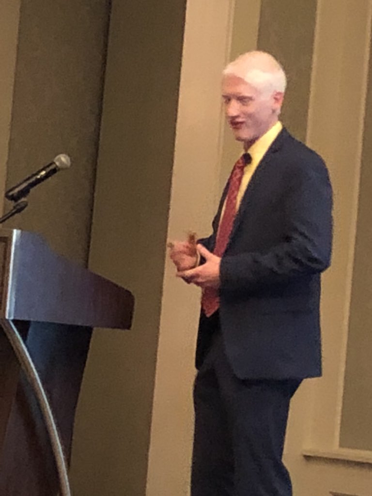 RRHolmes101's tweet photo. Tracy Whitehead of BLaST IU 17 gives a fabulous introduction for guest speaker Adam Blank at the 2018 Pen-Del Aer Conference in Harrisburg, PA. https://t.co/oKdX4cpEmM