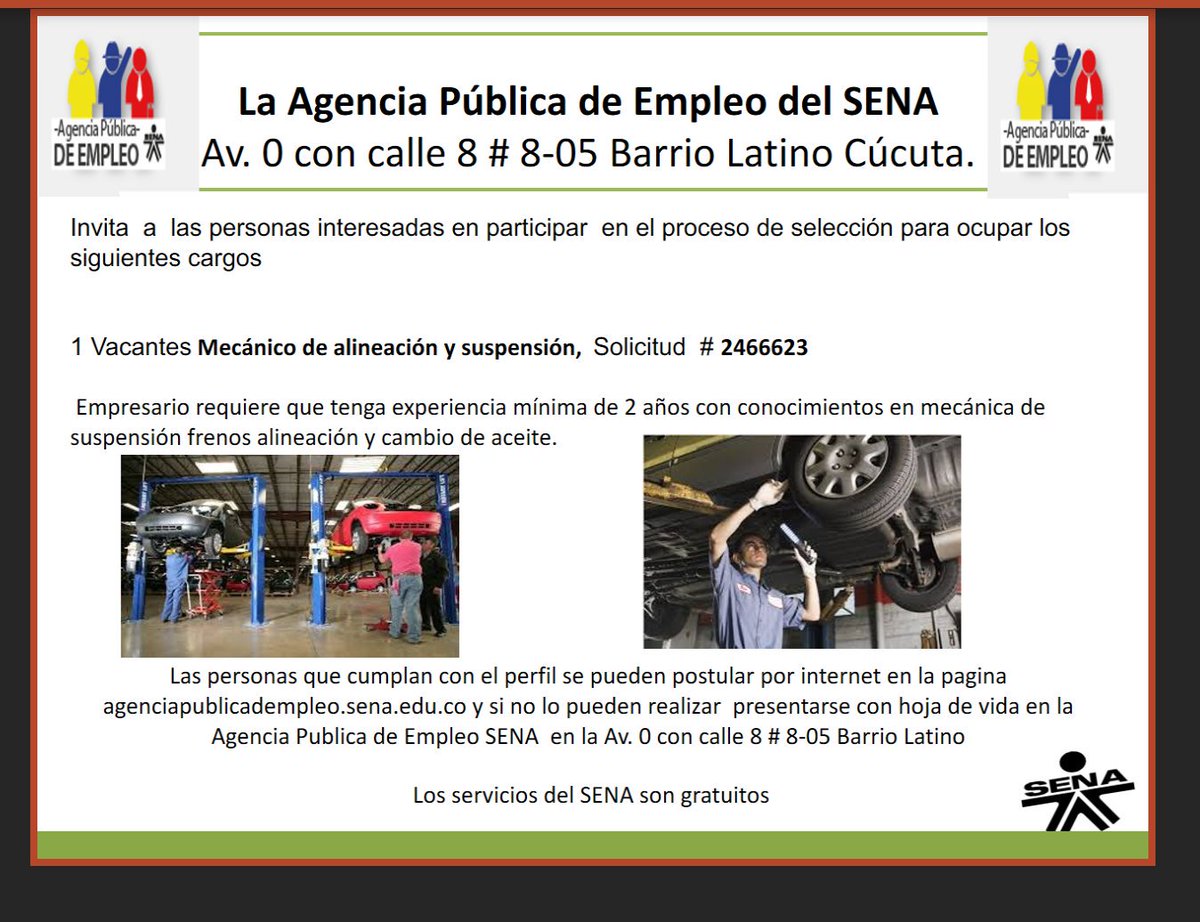 APESENACUCUTA's tweet photo. Oportunidad Laboral.. https://t.co/ZvC3VFajHk