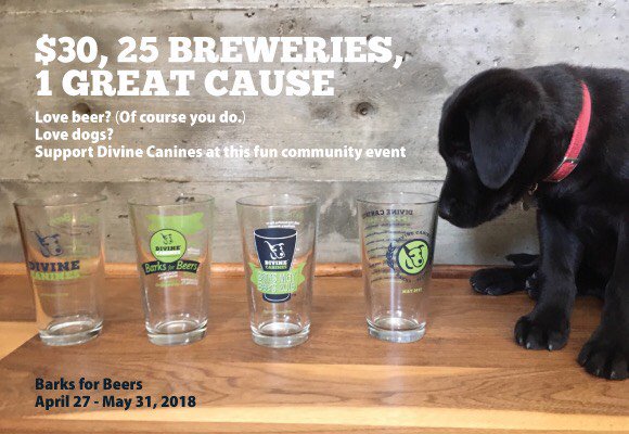 CraftBeerATX's tweet photo. We're running a #Giveaway over on Zuckerberg's site for @divinecanines Pawsports/Pint glasses for #BarksForBeers Giveaway Ends Friday!

https://t.co/wZuMwvduie https://t.co/SqoX4JlBx6