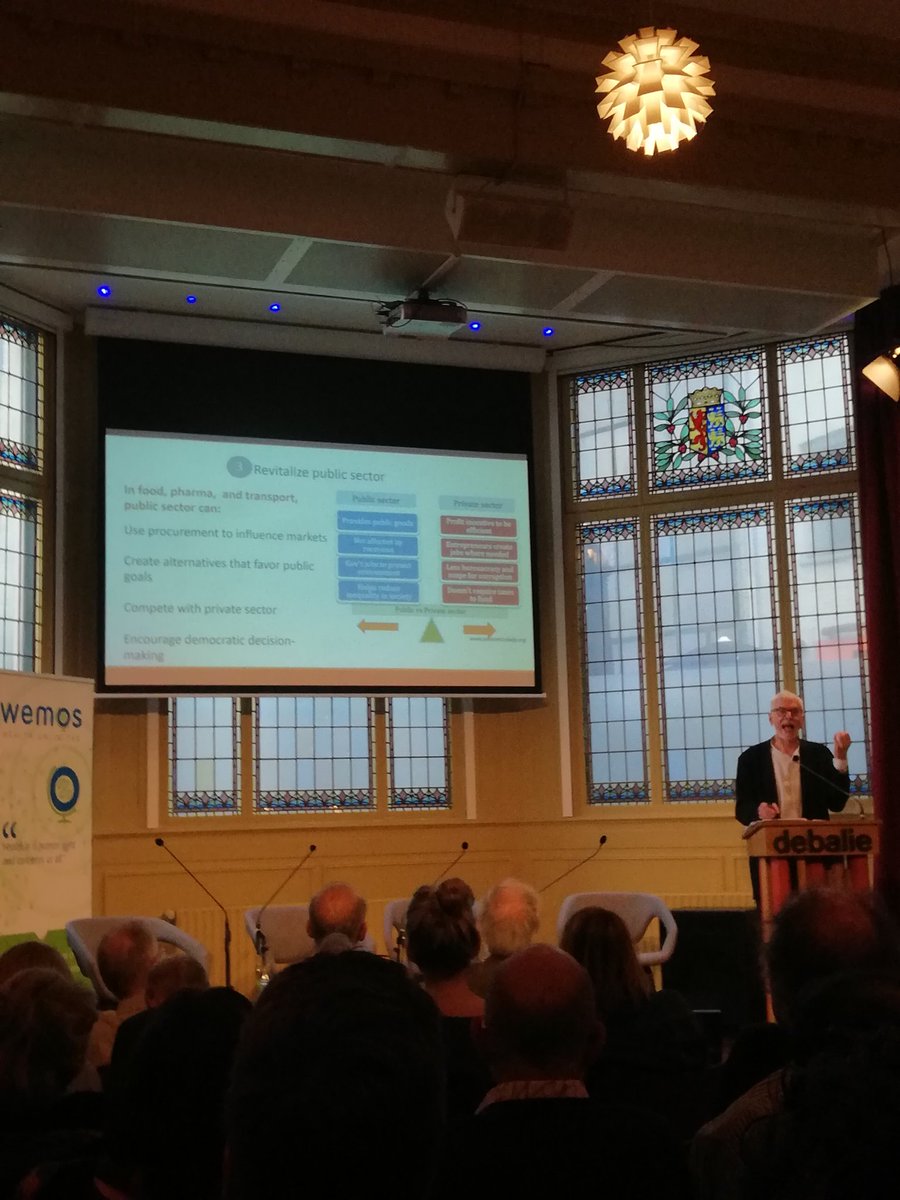 'Revitalise the public market. It will promote the public health sector and forces to private sector to compete with it.' professor Freudenberg on solutions to break the corporate consumption complex. #LegaalMaarFataal #CorporateInfluence