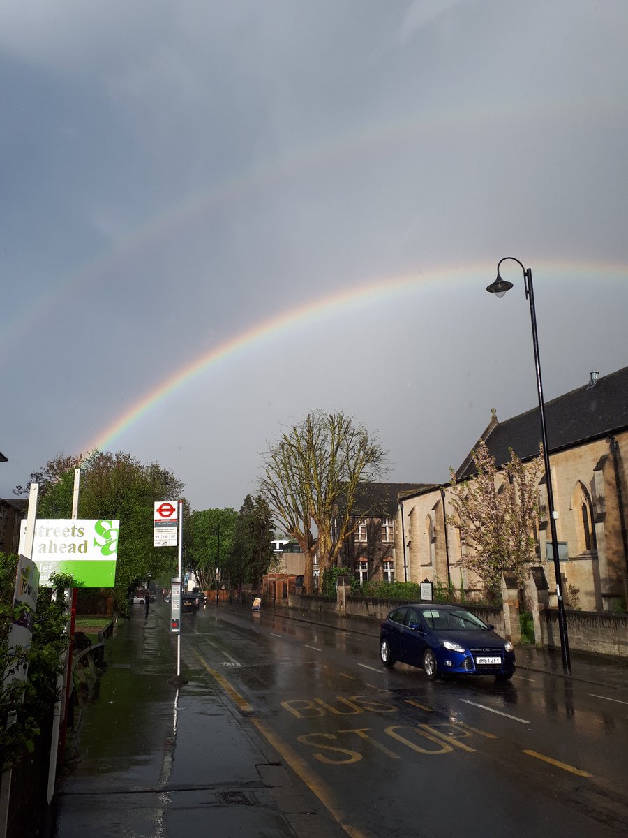 shazzyleu's tweet photo. @Lauratobin1 double rainbow so lovely dispite ahowers https://t.co/HqZqGoZEB2